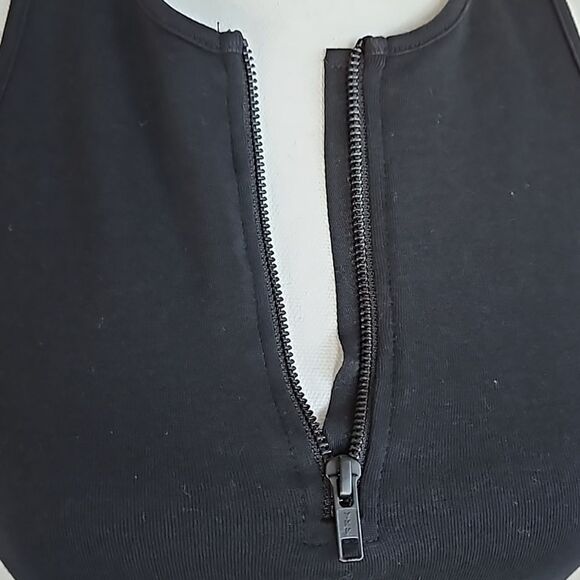 Madewell Black Zip-Front Sleeveless Tank – Minimalist Chic size S - Picture 5 of 9